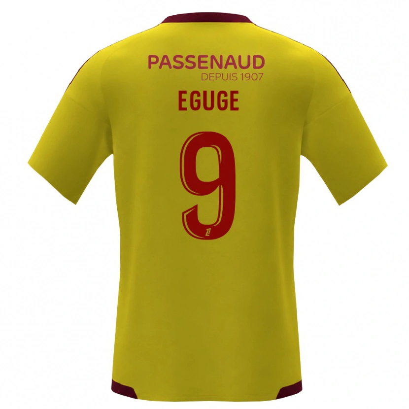 Danxen Hombre Camiseta Benny Eguge #9 Amarillo Rojo Verde 2ª Equipación 2026/27 La Camisa México