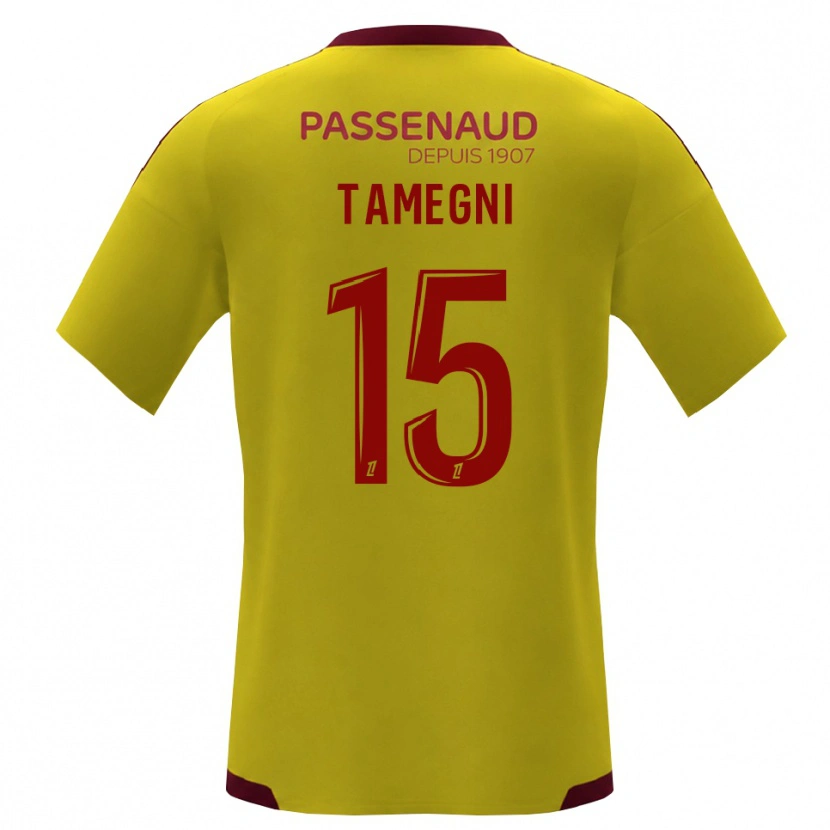 Danxen Hombre Camiseta Samuel Tamegni #15 Amarillo Rojo Verde 2ª Equipación 2026/27 La Camisa México