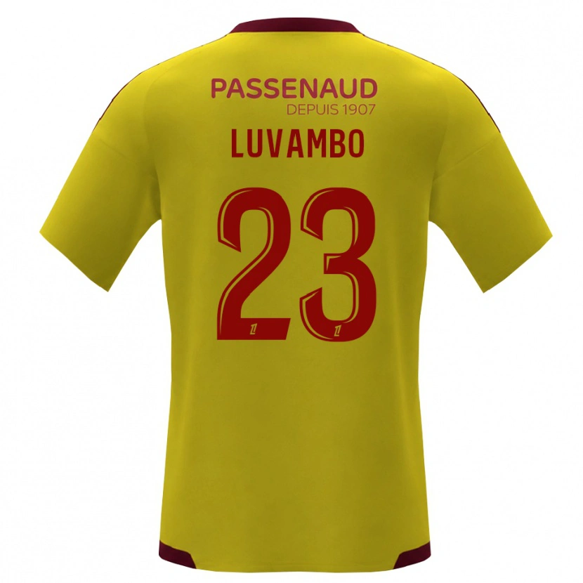Danxen Hombre Camiseta Taylor Luvambo #23 Amarillo Rojo Verde 2ª Equipación 2026/27 La Camisa México
