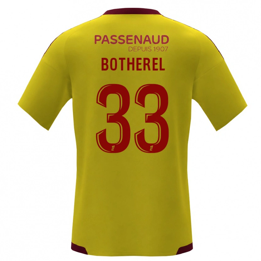Danxen Hombre Camiseta Lucas Botherel #33 Amarillo Rojo Verde 2ª Equipación 2026/27 La Camisa México