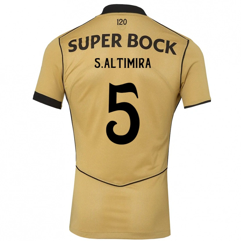 Danxen Hombre Camiseta Sergi Altimira #5 Goldenrod Negro 2ª Equipación 2026/27 La Camisa México