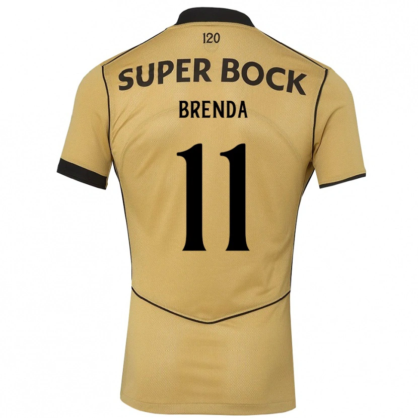 Danxen Hombre Camiseta Brenda Pérez Soler #11 Goldenrod Negro 2ª Equipación 2026/27 La Camisa México