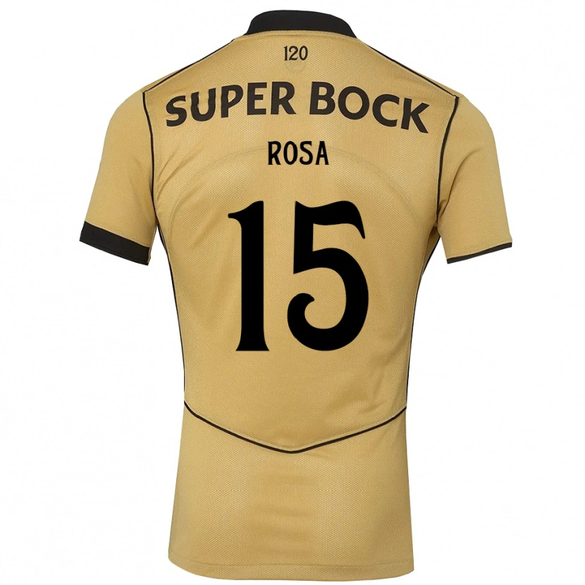 Danxen Hombre Camiseta Duarte Rosa #15 Goldenrod Negro 2ª Equipación 2026/27 La Camisa México