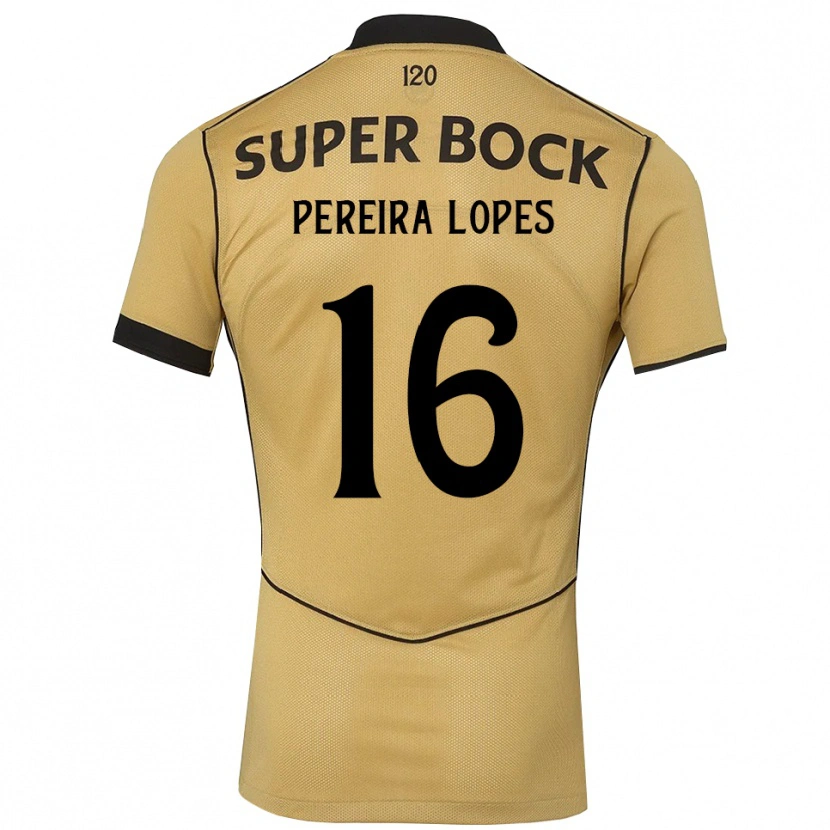 Danxen Hombre Camiseta Daniel Pereira Lopes #16 Goldenrod Negro 2ª Equipación 2026/27 La Camisa México