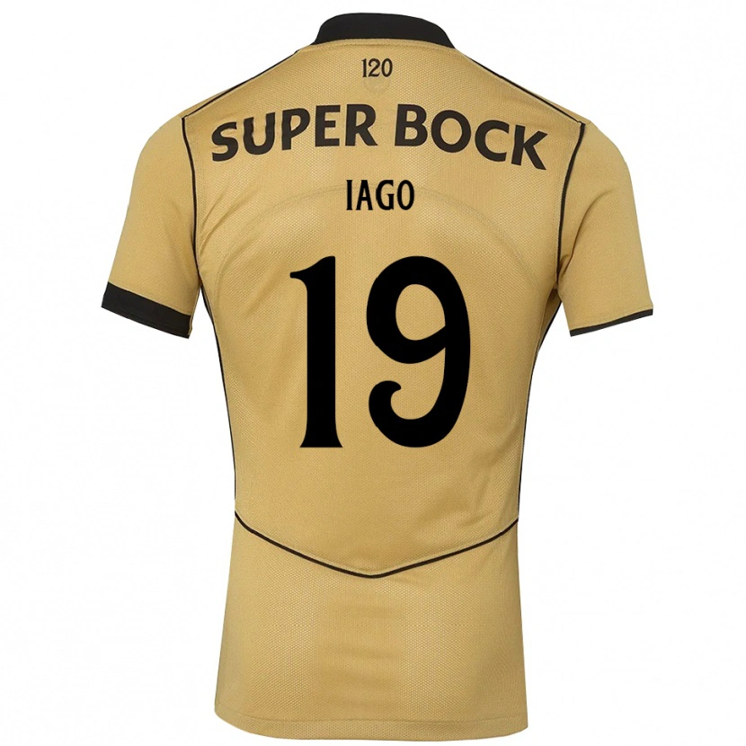 Danxen Hombre Camiseta Paulo Iago #19 Goldenrod Negro 2ª Equipación 2026/27 La Camisa México