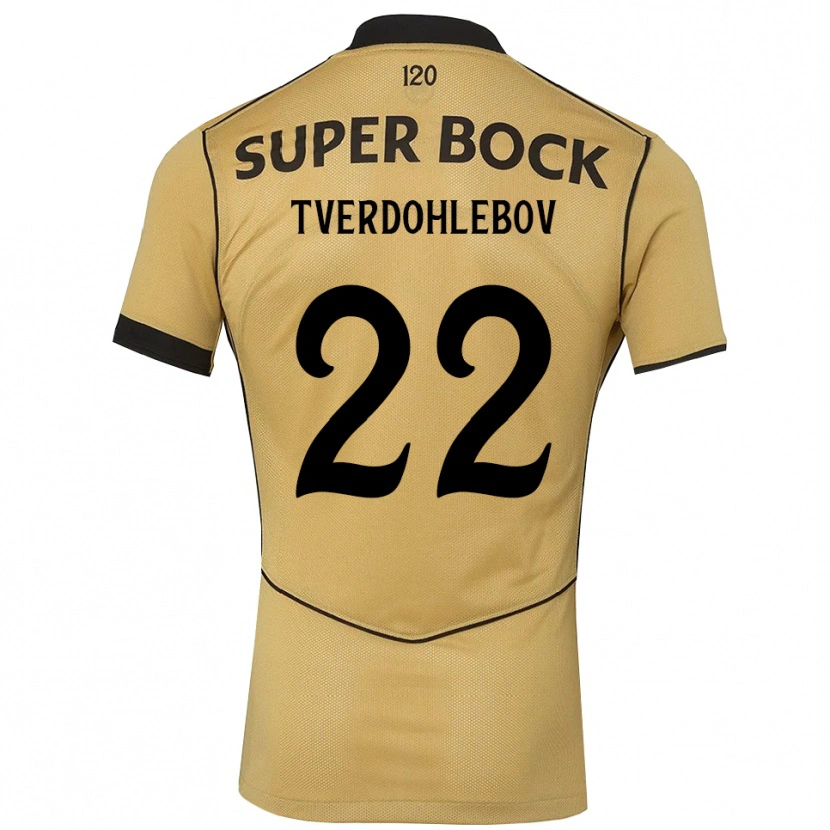 Danxen Hombre Camiseta Alex Tverdohlebov #22 Goldenrod Negro 2ª Equipación 2026/27 La Camisa México