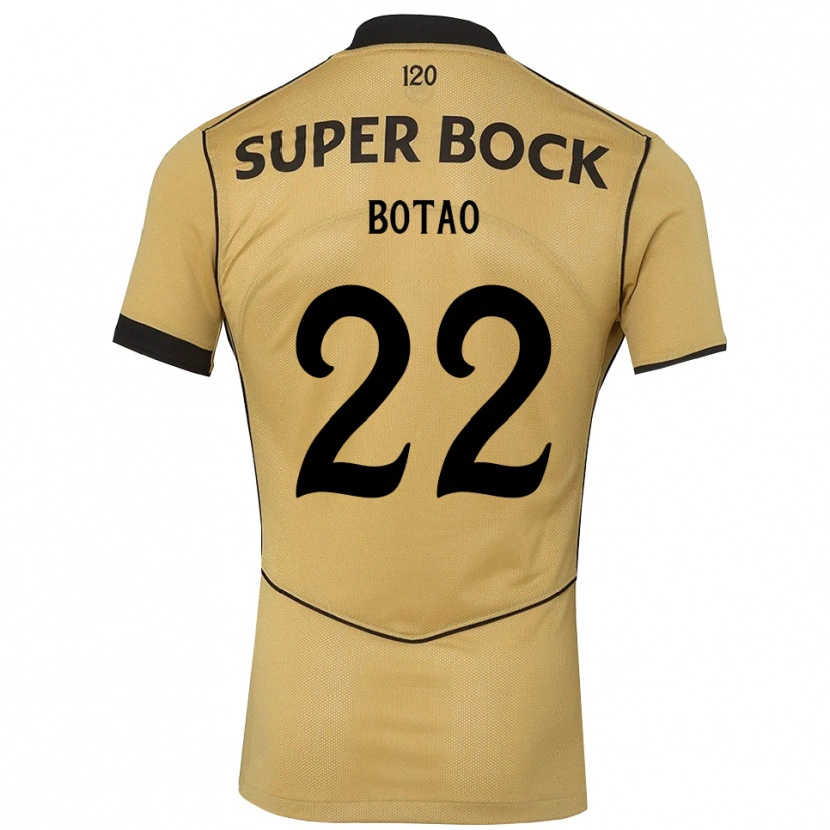 Danxen Hombre Camiseta Martim Botão #22 Goldenrod Negro 2ª Equipación 2026/27 La Camisa México