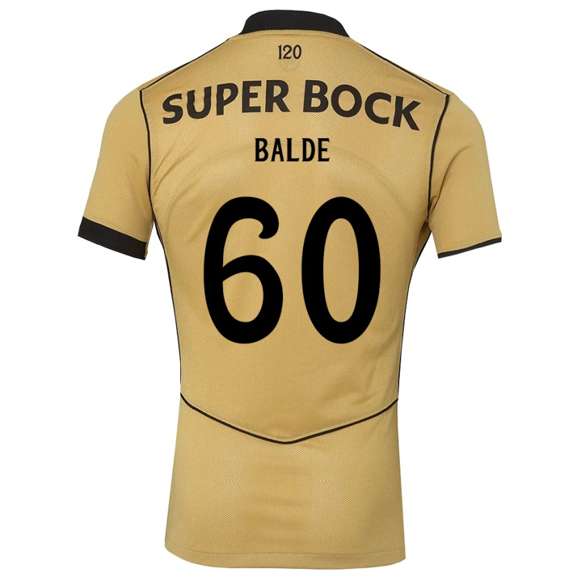 Danxen Hombre Camiseta Amadu Baldé #60 Goldenrod Negro 2ª Equipación 2026/27 La Camisa México