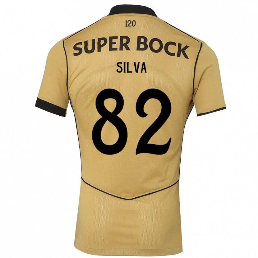 Danxen Hombre Camiseta Gabriel Silva #82 Goldenrod Negro 2ª Equipación 2026/27 La Camisa México