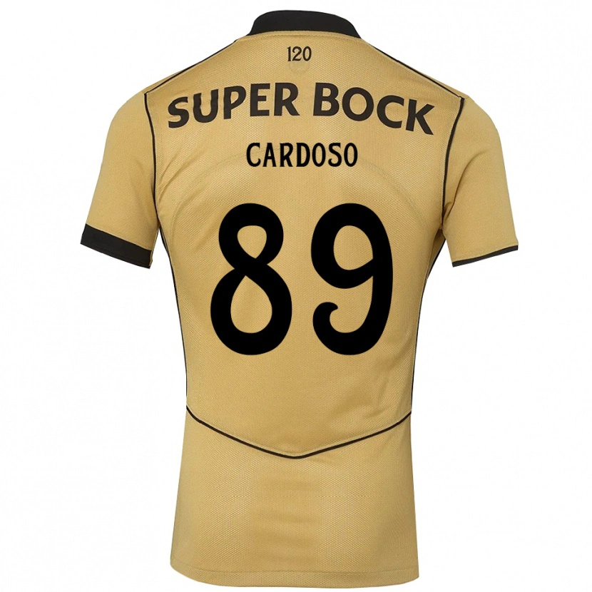 Danxen Hombre Camiseta Nilton Cardoso #89 Goldenrod Negro 2ª Equipación 2026/27 La Camisa México
