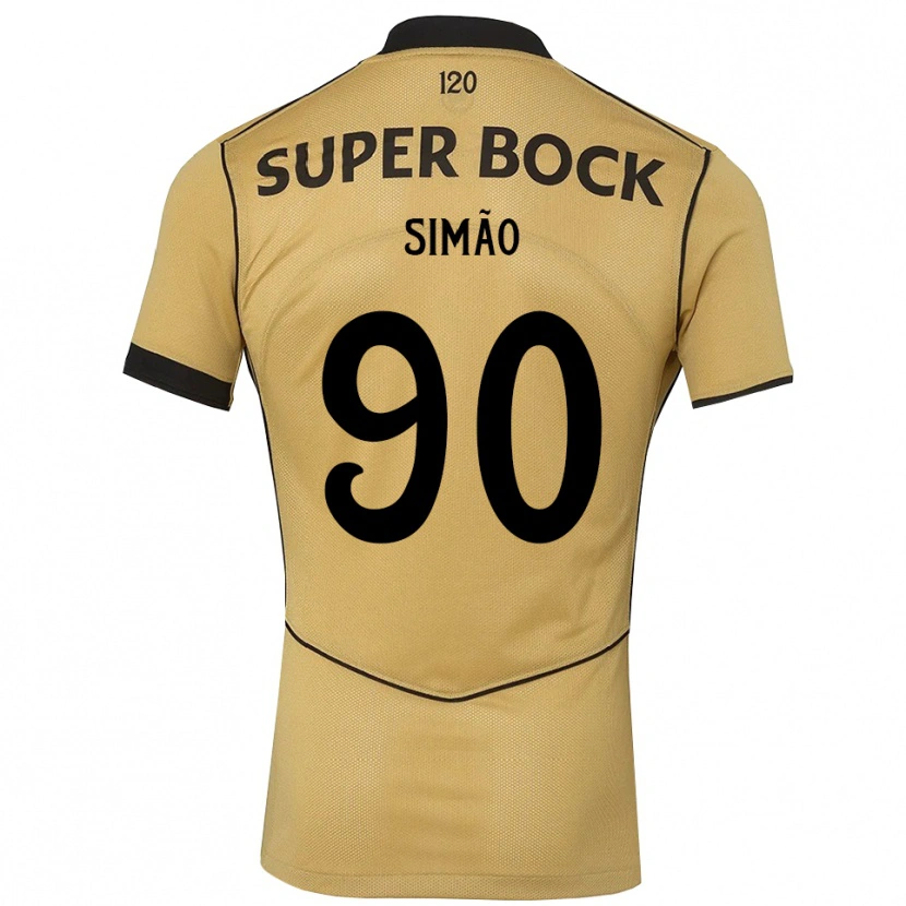 Danxen Hombre Camiseta Paulo Simão #90 Goldenrod Negro 2ª Equipación 2026/27 La Camisa México
