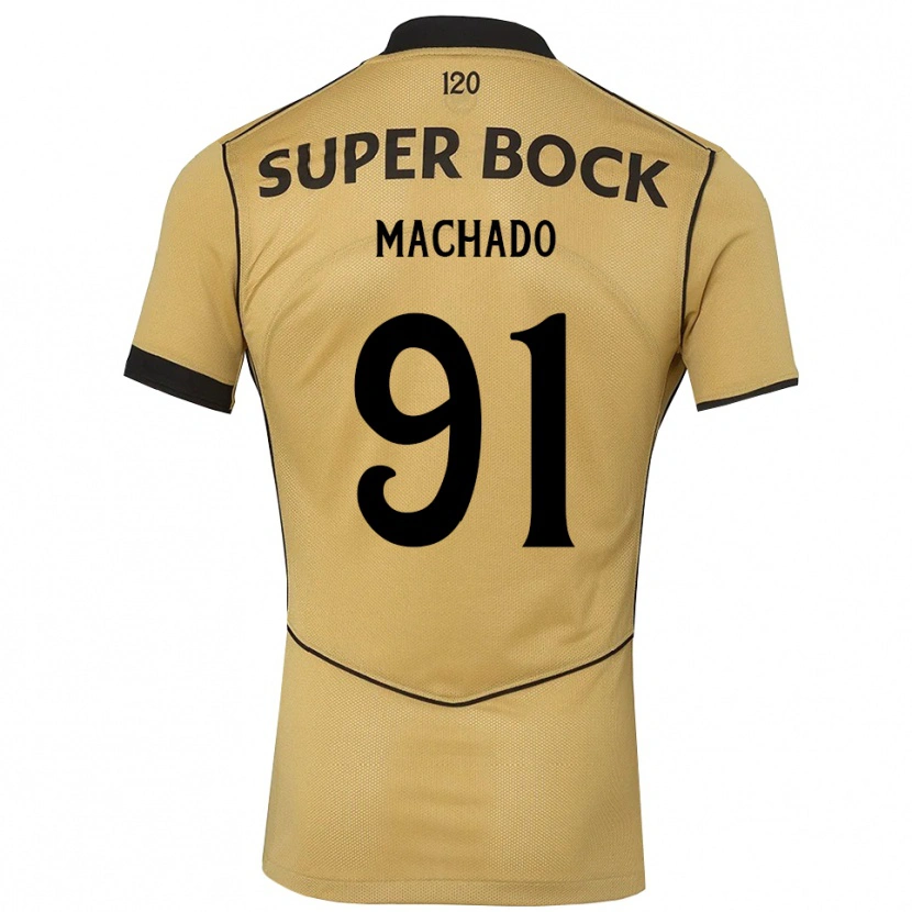 Danxen Hombre Camiseta Francisco Machado #91 Goldenrod Negro 2ª Equipación 2026/27 La Camisa México
