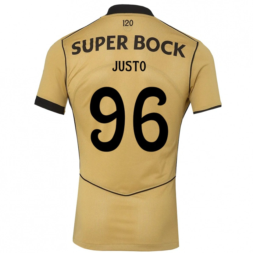 Danxen Hombre Camiseta Samuel Justo #96 Goldenrod Negro 2ª Equipación 2026/27 La Camisa México
