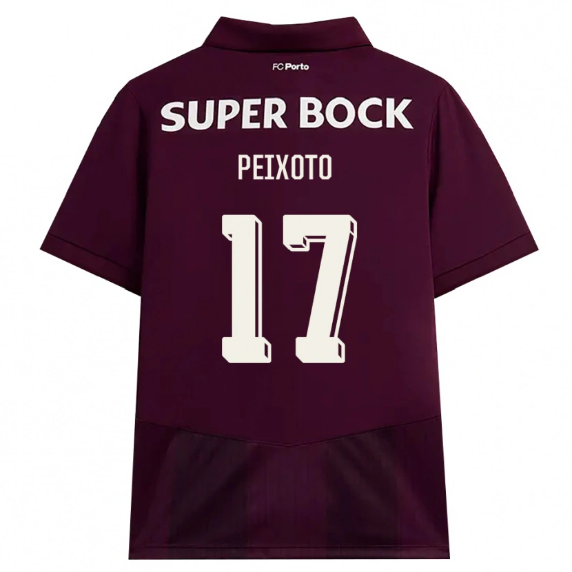 Danxen Hombre Camiseta Tomás Peixoto #17 Blanco Borgoña Blanco 2ª Equipación 2026/27 La Camisa México