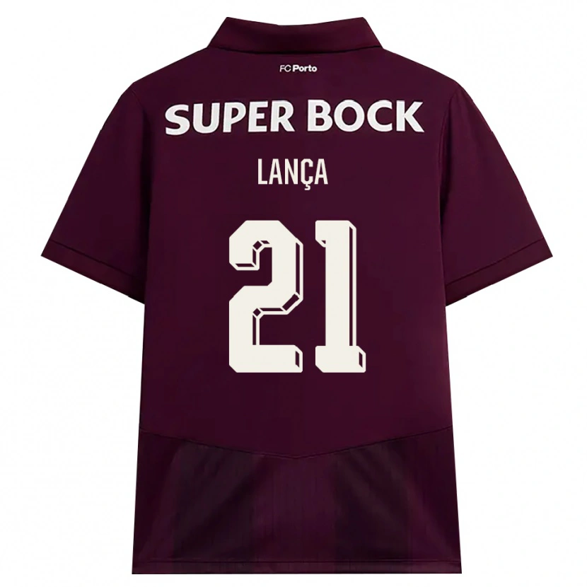 Danxen Hombre Camiseta Gabriel Lança #21 Blanco Borgoña Blanco 2ª Equipación 2026/27 La Camisa México