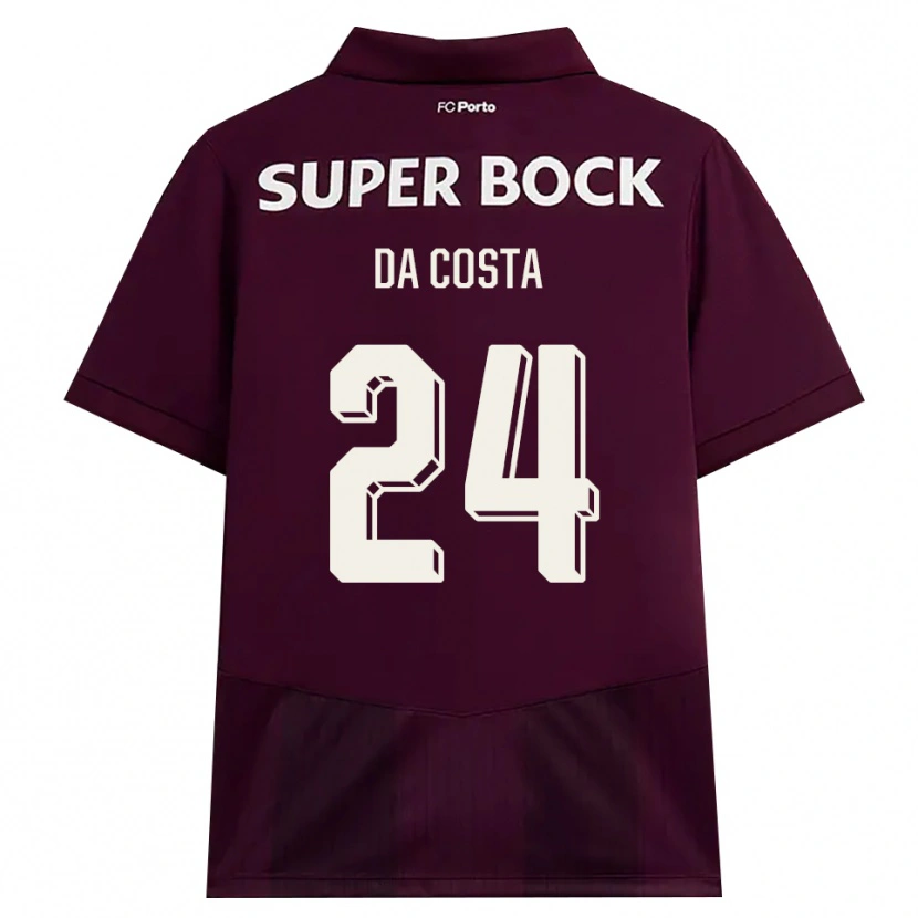 Danxen Hombre Camiseta Seif Da Costa #24 Blanco Borgoña Blanco 2ª Equipación 2026/27 La Camisa México