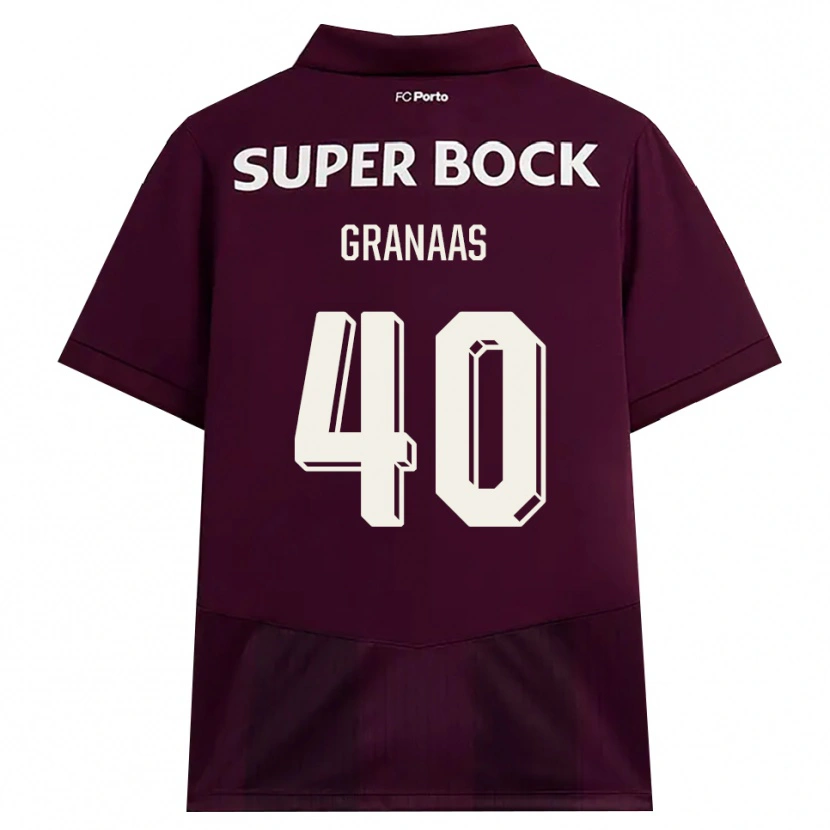 Danxen Hombre Camiseta Eirik Granaas #40 Blanco Borgoña Blanco 2ª Equipación 2026/27 La Camisa México