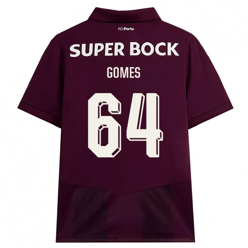 Danxen Hombre Camiseta Luís Gomes #64 Blanco Borgoña Blanco 2ª Equipación 2026/27 La Camisa México