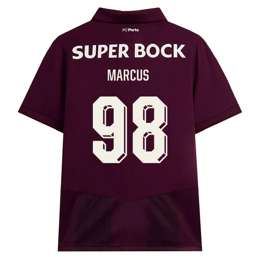 Danxen Hombre Camiseta Abraham Marcus #98 Blanco Borgoña Blanco 2ª Equipación 2026/27 La Camisa México