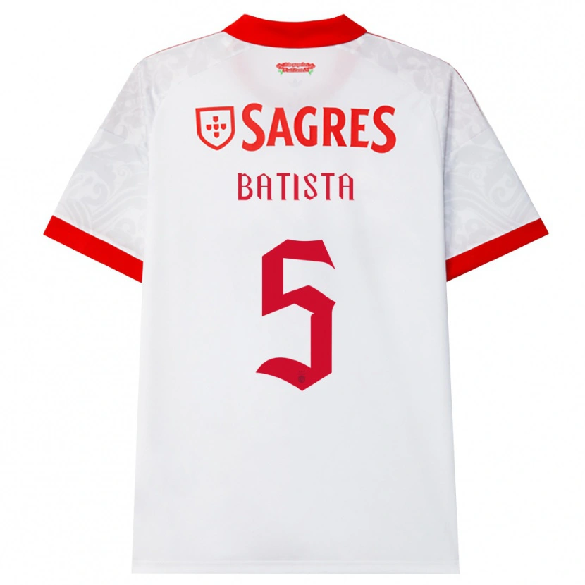 Danxen Hombre Camiseta Ricardo Batista #5 Blanco Rojo Amarillo 2ª Equipación 2026/27 La Camisa México