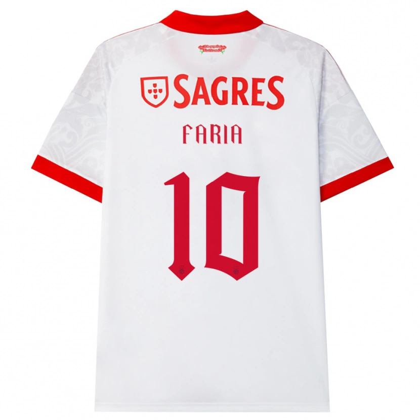 Danxen Hombre Camiseta Andreia Faria #10 Blanco Rojo Amarillo 2ª Equipación 2026/27 La Camisa México