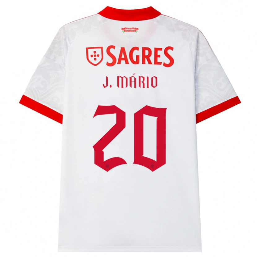 Danxen Hombre Camiseta Joao Mario #20 Blanco Rojo Amarillo 2ª Equipación 2026/27 La Camisa México