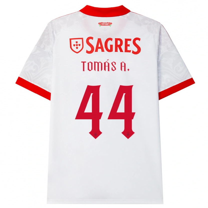 Danxen Hombre Camiseta Tomás Araújo #44 Blanco Rojo Amarillo 2ª Equipación 2026/27 La Camisa México
