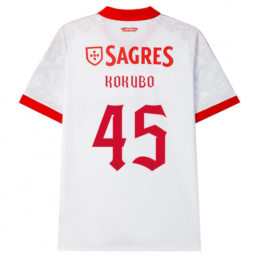 Danxen Hombre Camiseta Leo Kokubo #45 Blanco Rojo Amarillo 2ª Equipación 2026/27 La Camisa México