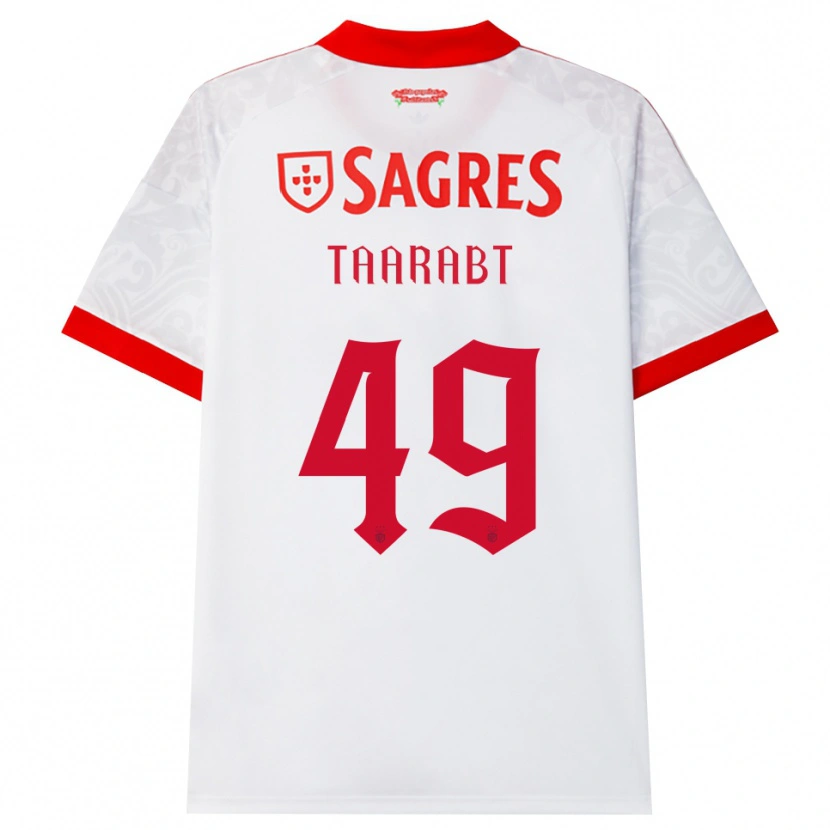 Danxen Hombre Camiseta Adel Taarabt #49 Blanco Rojo Amarillo 2ª Equipación 2026/27 La Camisa México