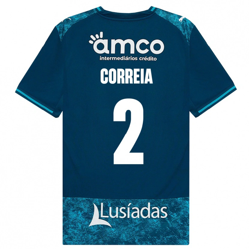 Danxen Hombre Camiseta Nuno Correia #2 Grisardodarkslategray Turquesamedio 2ª Equipación 2026/27 La Camisa México