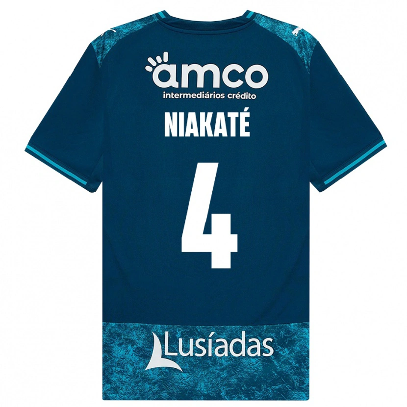 Danxen Hombre Camiseta Sikou Niakaté #4 Grisardodarkslategray Turquesamedio 2ª Equipación 2026/27 La Camisa México