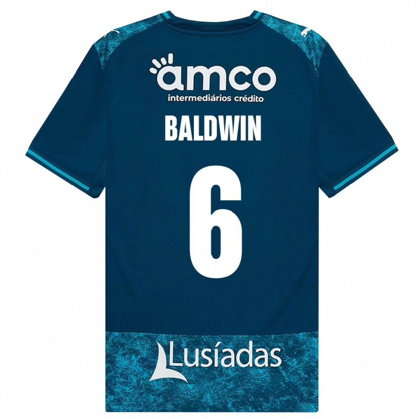 Danxen Hombre Camiseta Carlyn Baldwin #6 Grisardodarkslategray Turquesamedio 2ª Equipación 2026/27 La Camisa México
