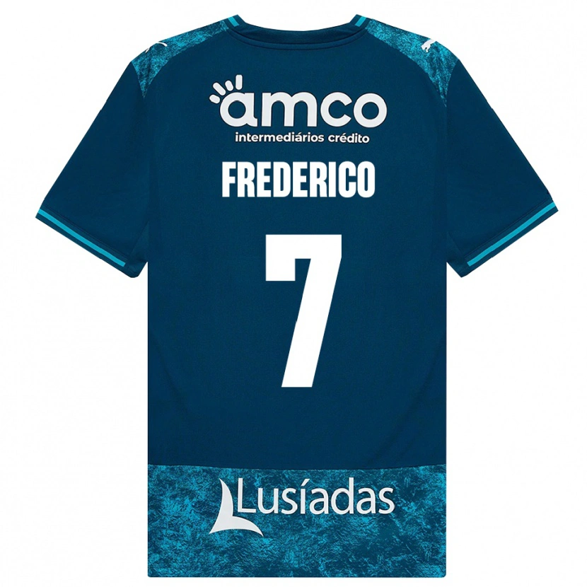 Danxen Hombre Camiseta Frederico Silva #7 Grisardodarkslategray Turquesamedio 2ª Equipación 2026/27 La Camisa México