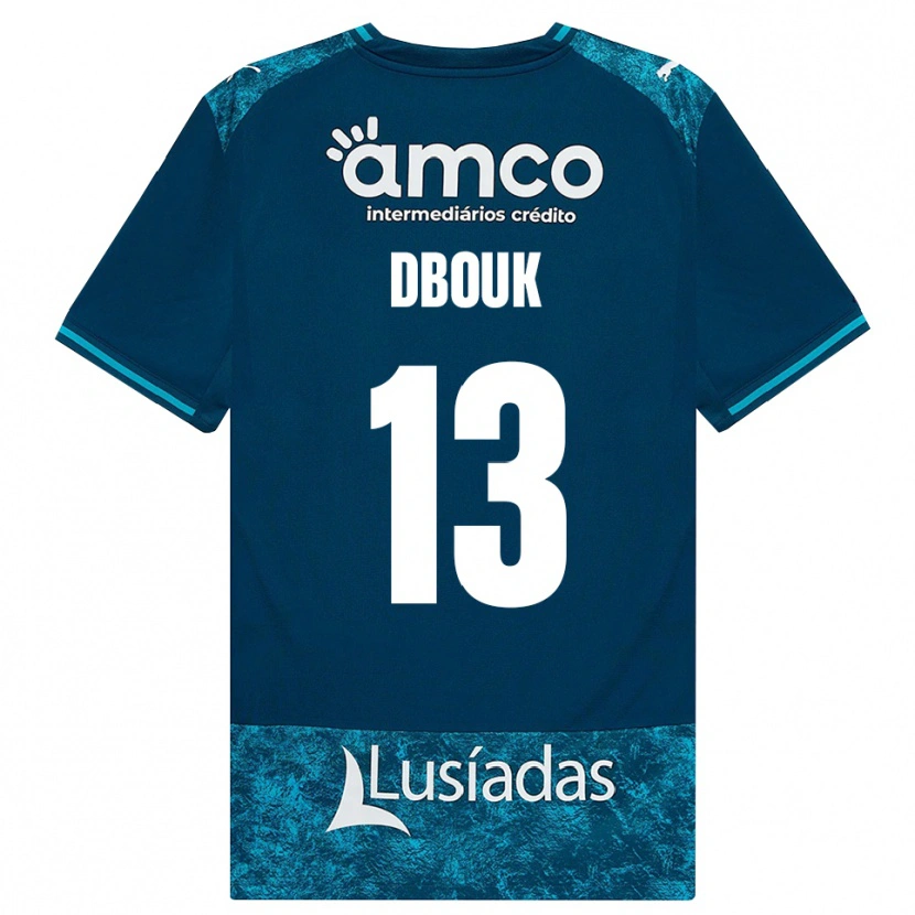 Danxen Hombre Camiseta Gabriel Dbouk #13 Grisardodarkslategray Turquesamedio 2ª Equipación 2026/27 La Camisa México