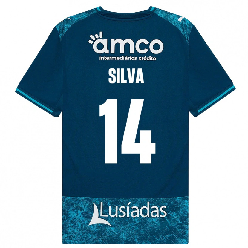 Danxen Hombre Camiseta Dolores Silva #14 Grisardodarkslategray Turquesamedio 2ª Equipación 2026/27 La Camisa México