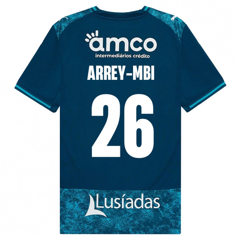 Danxen Hombre Camiseta Bright Arrey-Mbi #26 Grisardodarkslategray Turquesamedio 2ª Equipación 2026/27 La Camisa México