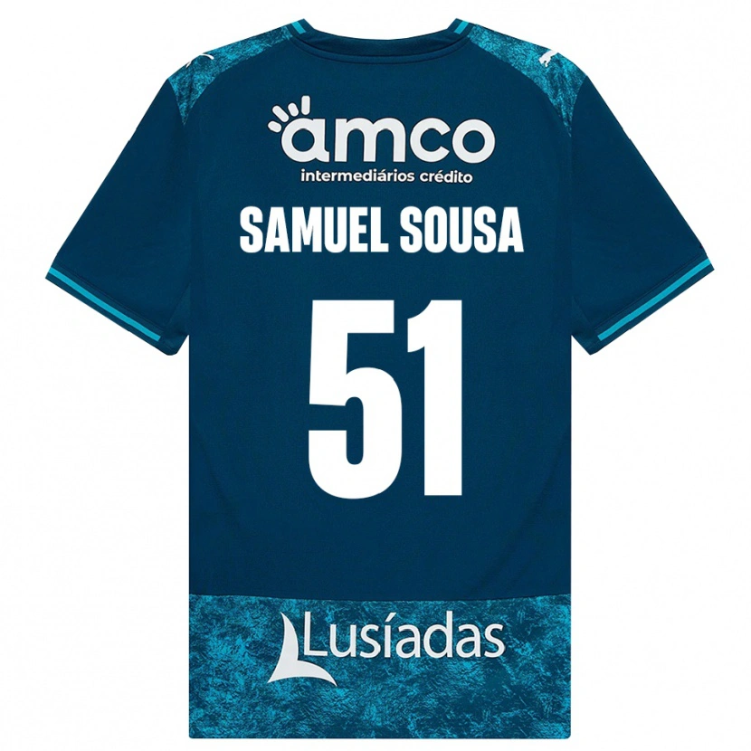 Danxen Hombre Camiseta Samuel Sousa #51 Grisardodarkslategray Turquesamedio 2ª Equipación 2026/27 La Camisa México