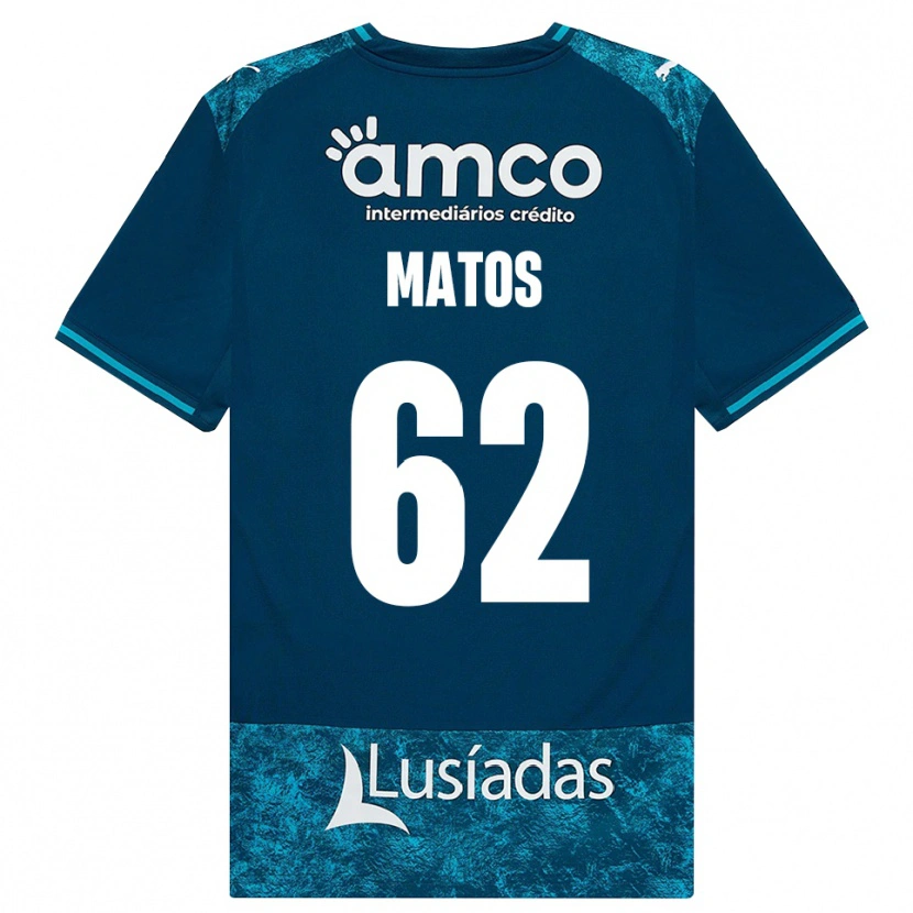 Danxen Hombre Camiseta Nuno Matos #62 Grisardodarkslategray Turquesamedio 2ª Equipación 2026/27 La Camisa México