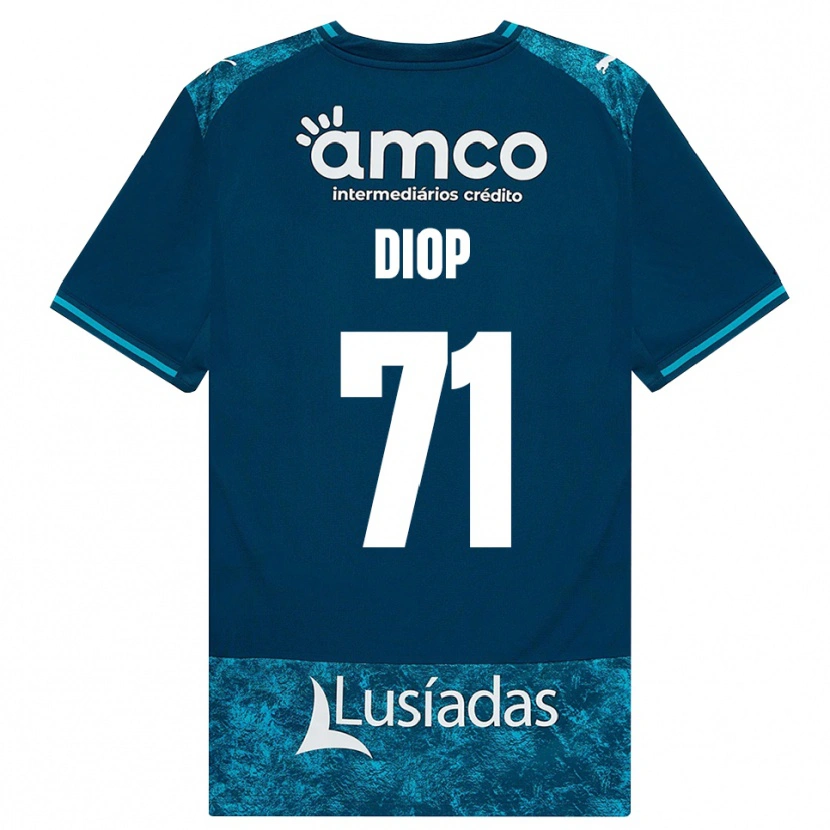 Danxen Hombre Camiseta Mamadou Diop #71 Grisardodarkslategray Turquesamedio 2ª Equipación 2026/27 La Camisa México