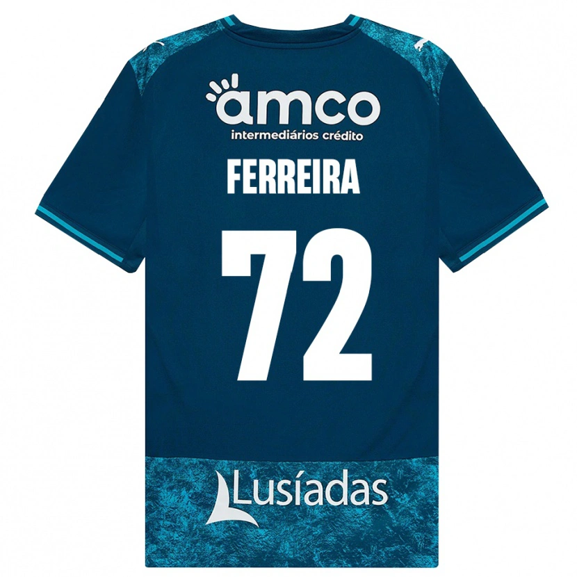 Danxen Hombre Camiseta André Ferreira #72 Grisardodarkslategray Turquesamedio 2ª Equipación 2026/27 La Camisa México