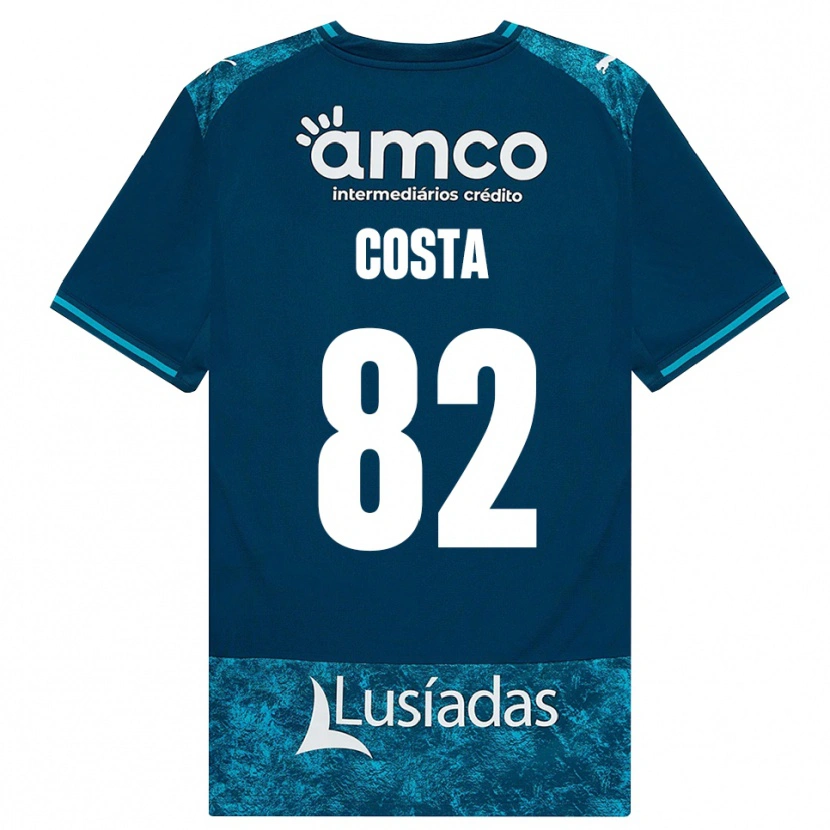 Danxen Hombre Camiseta Gui Costa #82 Grisardodarkslategray Turquesamedio 2ª Equipación 2026/27 La Camisa México