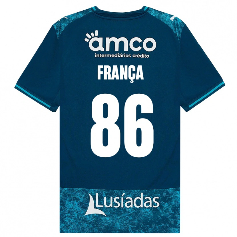 Danxen Hombre Camiseta Francisco França #86 Grisardodarkslategray Turquesamedio 2ª Equipación 2026/27 La Camisa México
