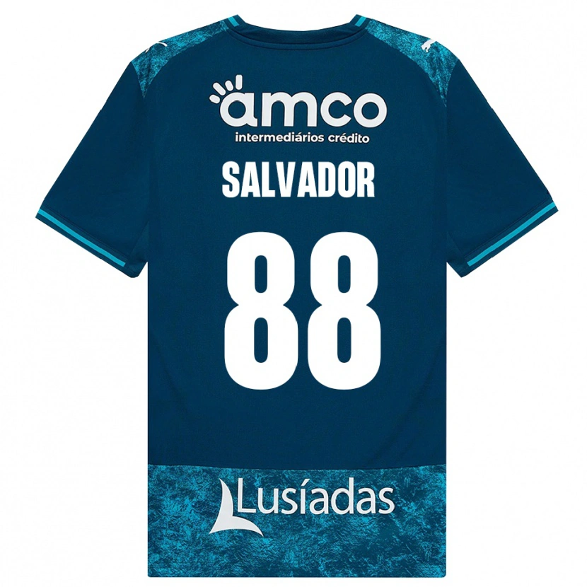 Danxen Hombre Camiseta João Salvador #88 Grisardodarkslategray Turquesamedio 2ª Equipación 2026/27 La Camisa México