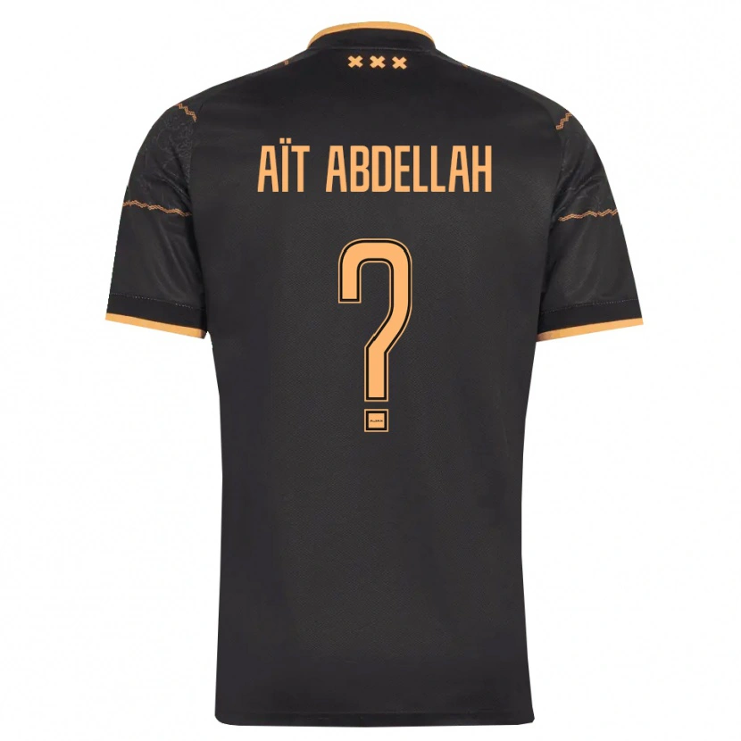 Danxen Hombre Camiseta Waleed Aït Abdellah #0 Negro Naranja 2ª Equipación 2026/27 La Camisa México
