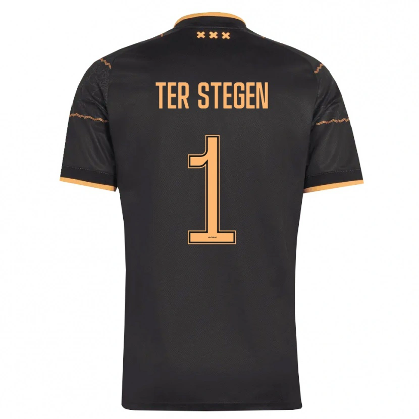 Danxen Hombre Camiseta Marc-André Ter Stegen #1 Negro Naranja 2ª Equipación 2026/27 La Camisa México