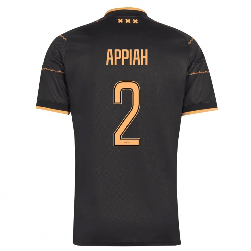 Danxen Hombre Camiseta Avery Appiah #2 Negro Naranja 2ª Equipación 2026/27 La Camisa México