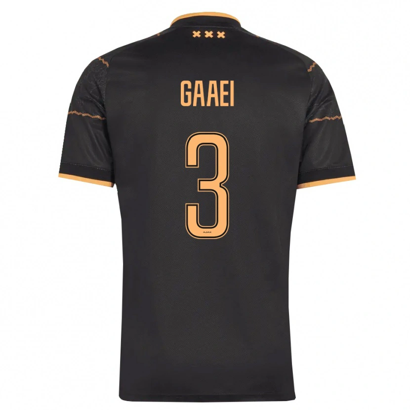 Danxen Hombre Camiseta Anton Gaaei #3 Negro Naranja 2ª Equipación 2026/27 La Camisa México