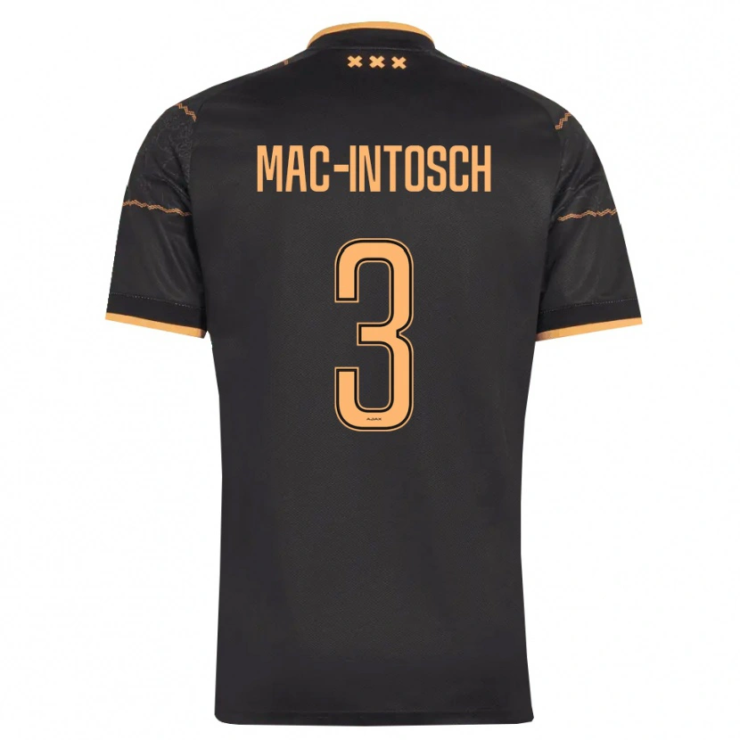 Danxen Hombre Camiseta Calvin Mac-Intosch #3 Negro Naranja 2ª Equipación 2026/27 La Camisa México