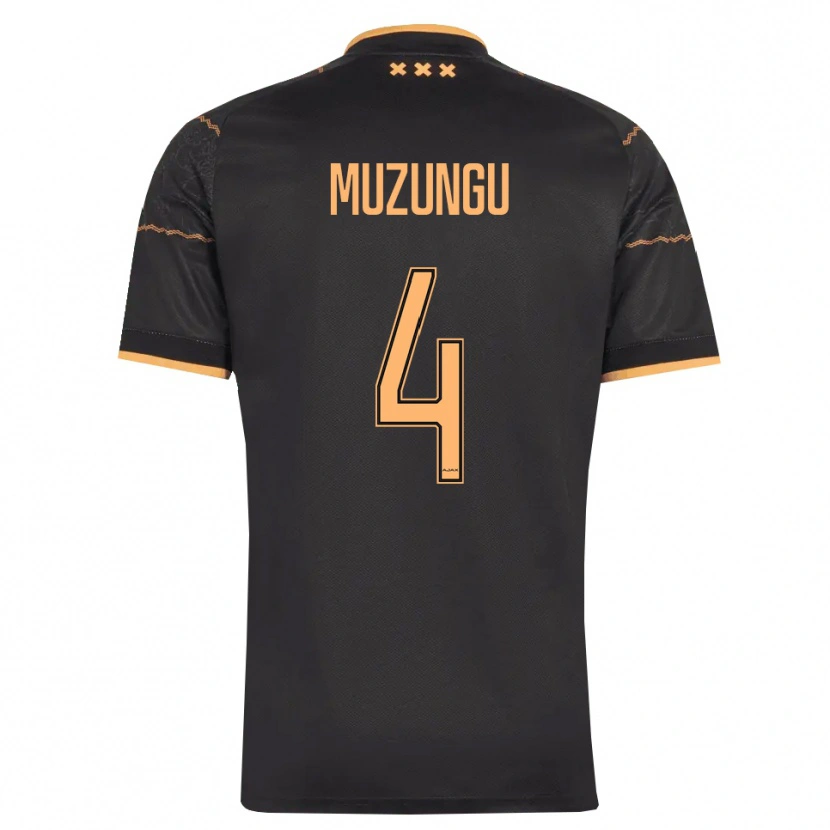 Danxen Hombre Camiseta Marvyn Muzungu #4 Negro Naranja 2ª Equipación 2026/27 La Camisa México