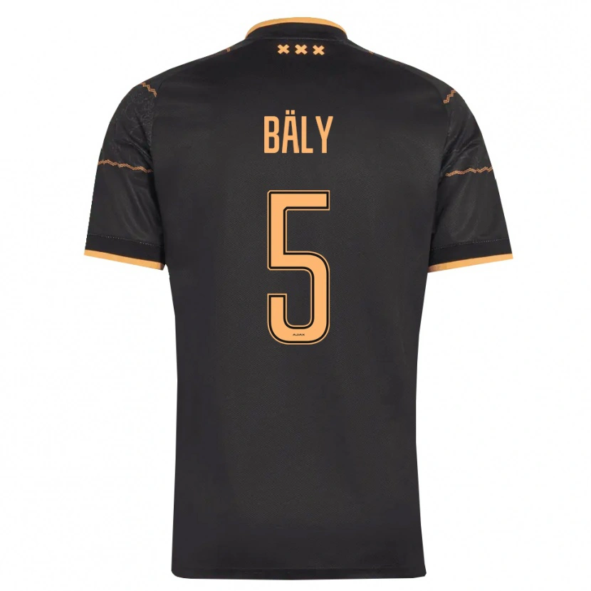Danxen Hombre Camiseta Darryl Bäly #5 Negro Naranja 2ª Equipación 2026/27 La Camisa México